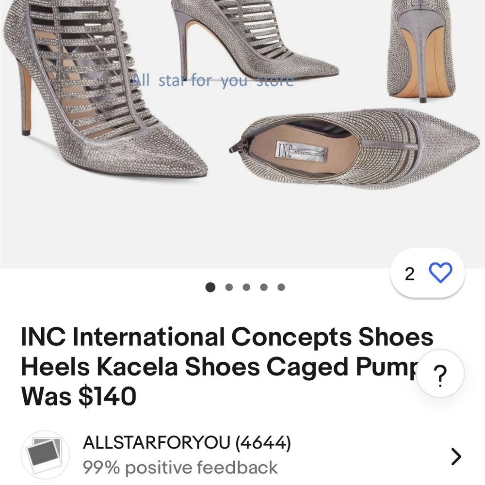 Pewter INC Heels